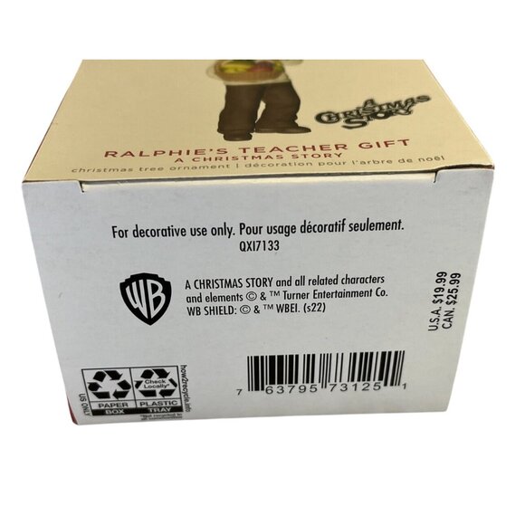 Hallmark 2022 Keepsake Ornament "Ralphies Teacher Gift" From A Christmas Story - Picture 3 of 10